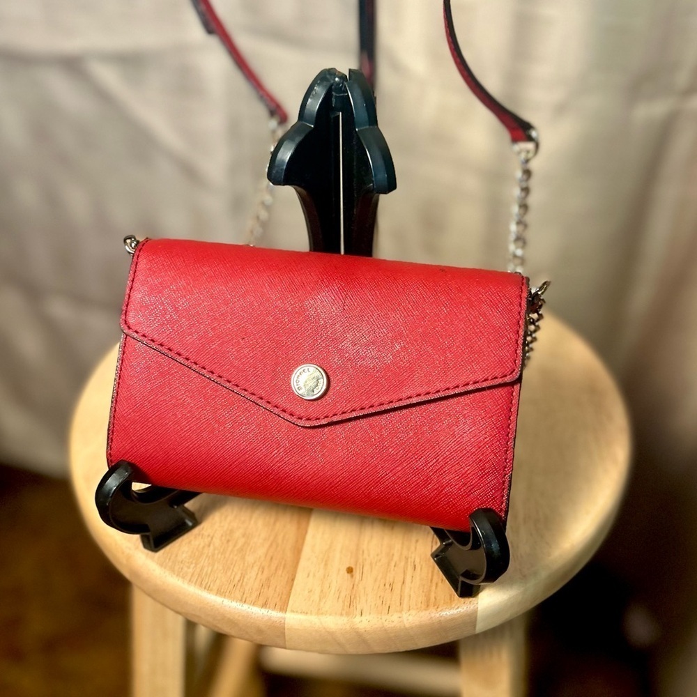MK Michael Kors Saffiano Leather Red Crossbody Bag EUC!​​​